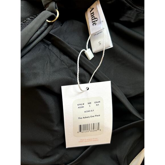 Andie Swim The Asbury Eco Nylon One Piece Swimsuit in Black S NWT - Picture 4 of 6